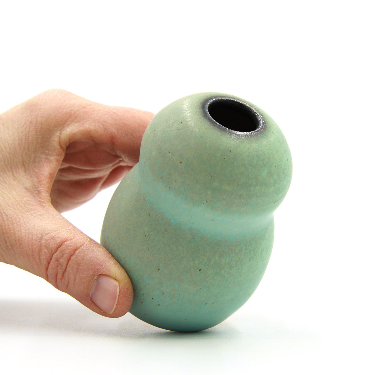 Dark Rim vase #1095