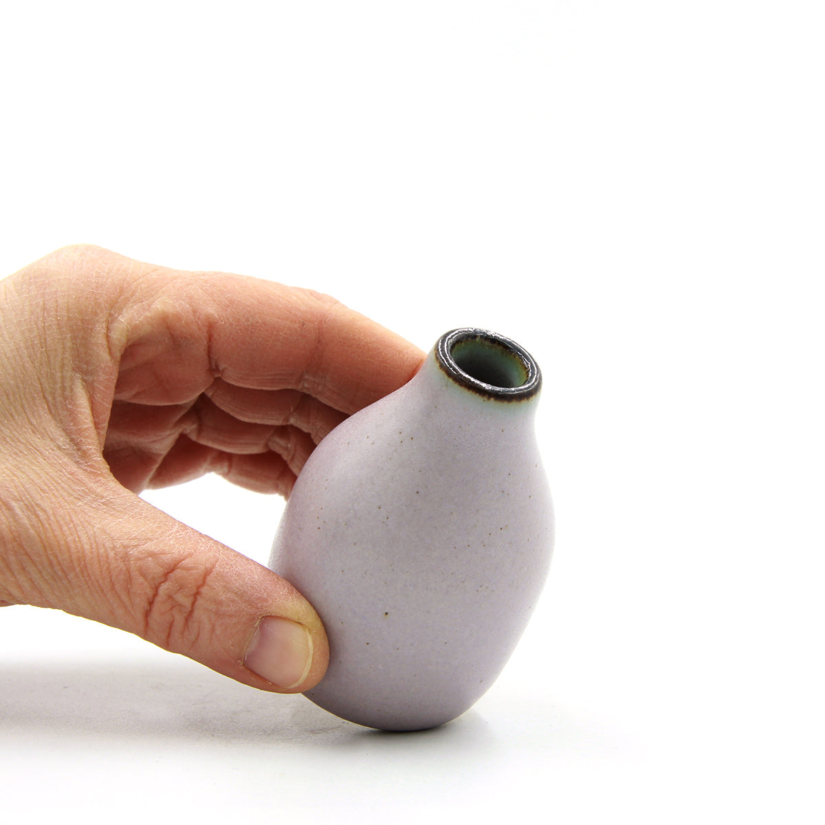 Dark Rim vase #1104