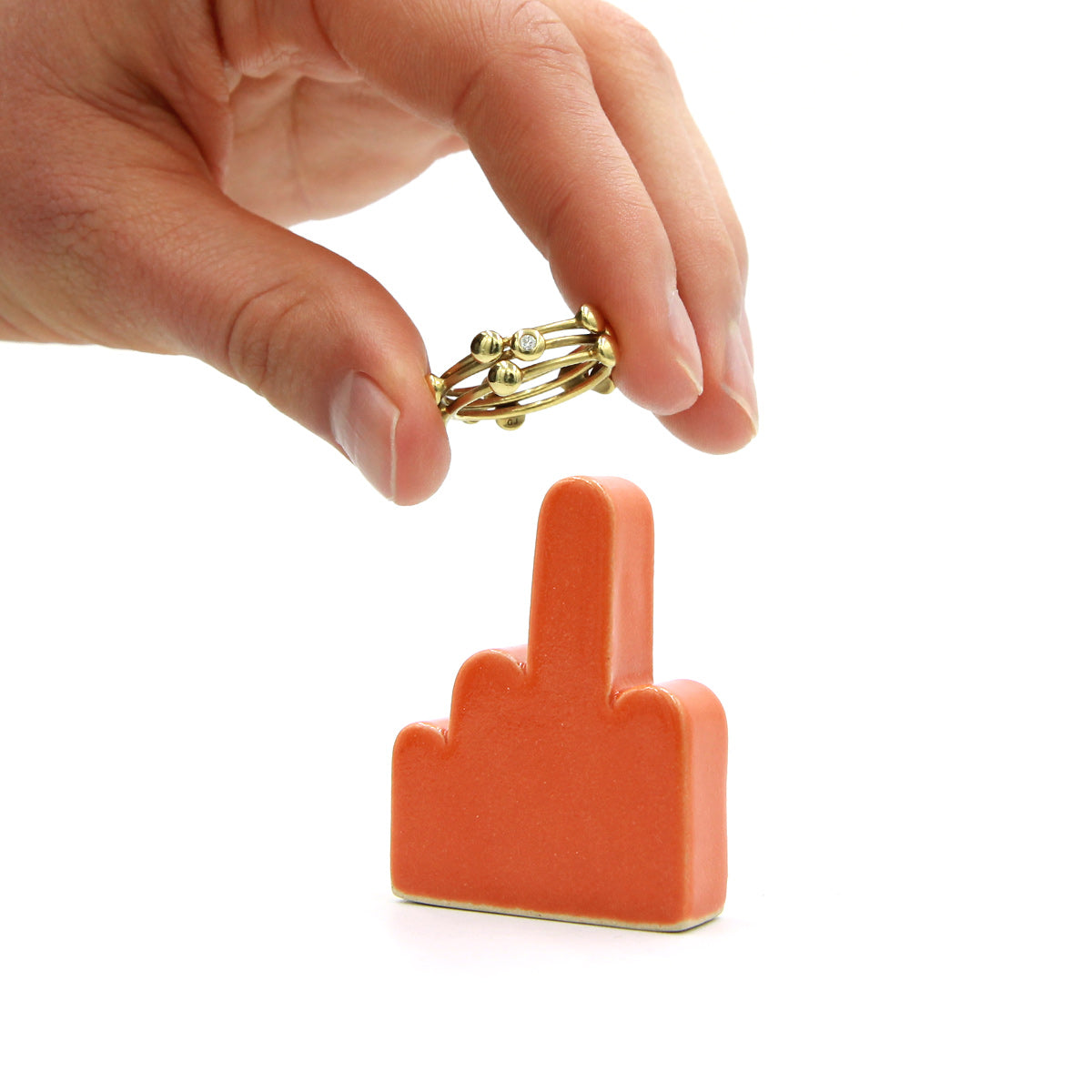 Digit Ringholder - Middle - Orange