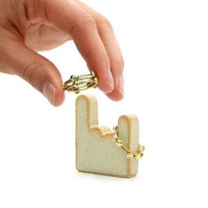 Alternative view of Ziffernring-Halter - Rock On - Caramelo