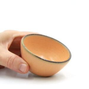 Dark Rim lille skål PEACH