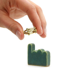 Digit ringholder - pinky - moss