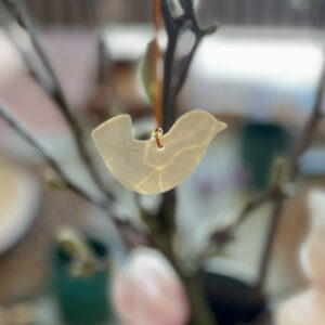 imprint hvid fugl i porcelæn