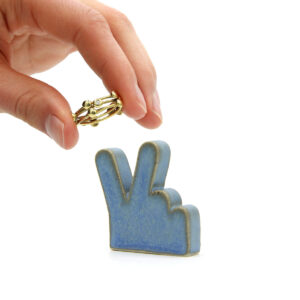 peace ringholder - AZUL - paz