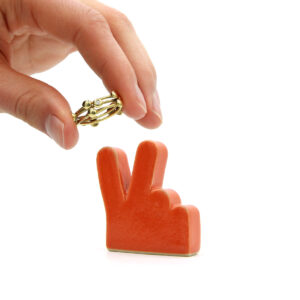 peace ringholder - ORANGE - paz